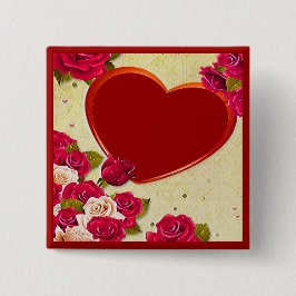 Rose und Herzrahmen hinzufügen Foto Button