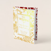 Rose und Hochzeiten von Gold Foil