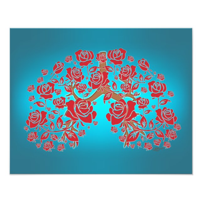 Rose und Hoffnung Fotodruck (Vorne)