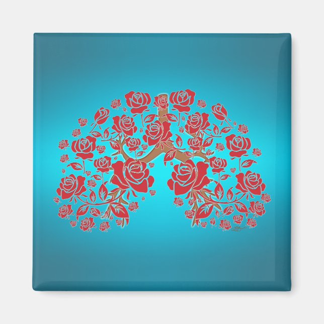 Rose und Hoffnung Magnet (Vorne)