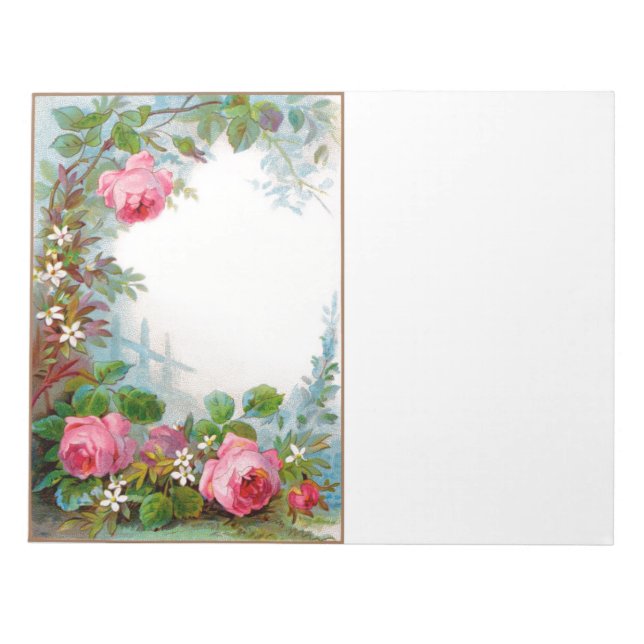 ROSE UND JASMINEN NOTIZBLOCK (Vorderseite)