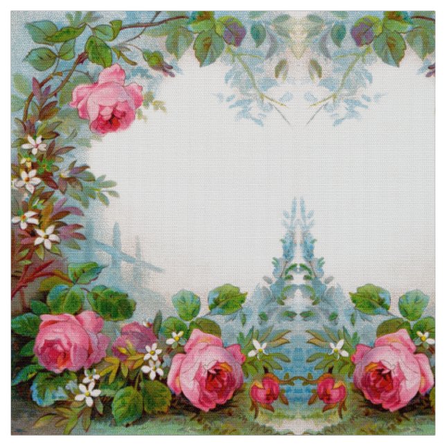 ROSE UND JASMINEN VINTAGE FLÜSSE STOFF (Muster)