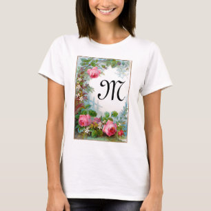 ROSE UND JASMINMONOGRAMM T-Shirt
