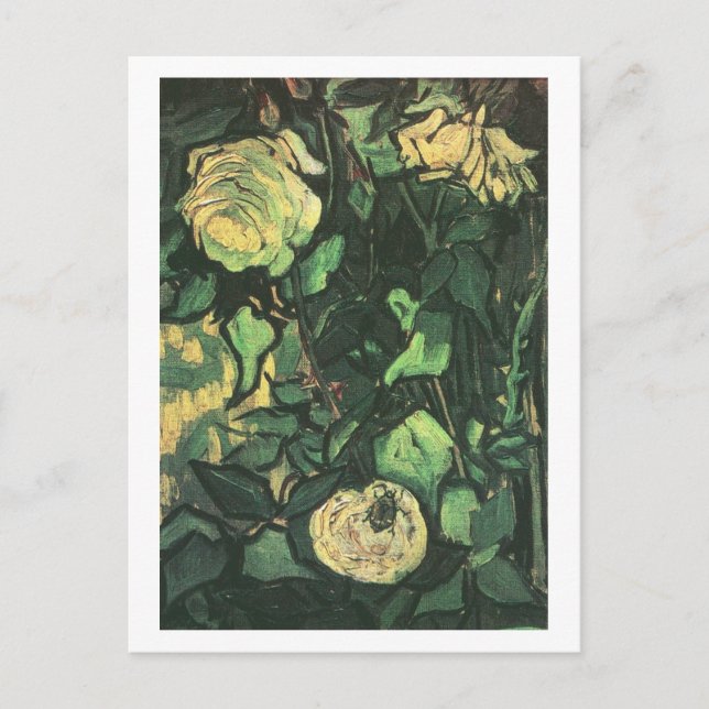 Rose und Käfer, Van Gogh Fine Art Postkarte (Vorderseite)