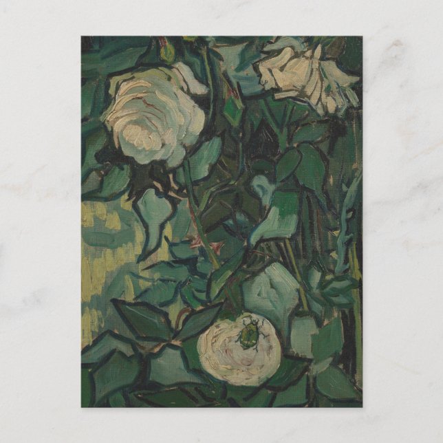 Rose und Käfer von Vincent Van Gogh Postcard Postkarte (Vorderseite)