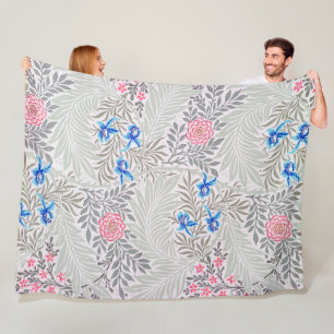 Rose und Larkspur, William Morris Fleecedecke