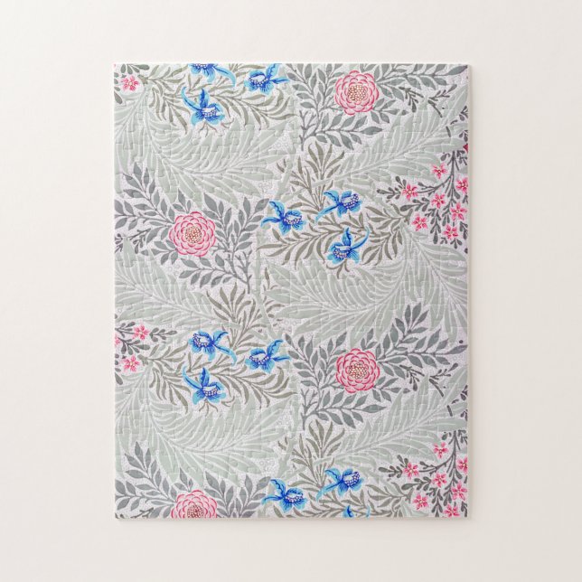 Rose und Larkspur, William Morris Puzzle (Vertikal)