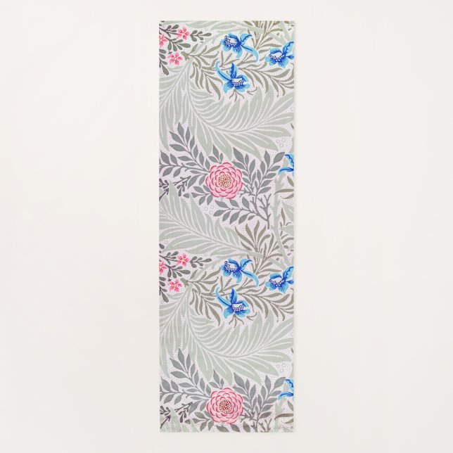 Rose und Larkspur, William Morris Yogamatte (Vorderseite)