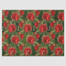 Rose und Libellen (Design 12) Seidenpapier