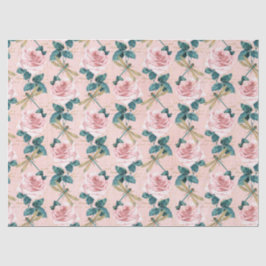 Rose und Libellen (Design 6) Seidenpapier