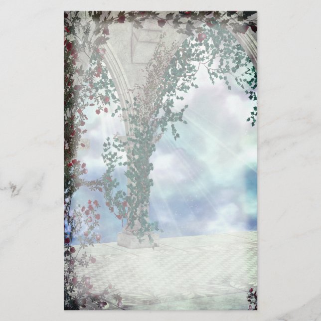 Rose und Light Fantasy Stationery Briefpapier (Vorderseite)