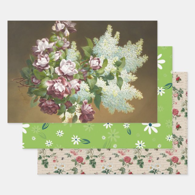 Rose und Lilacs, Geschenk Geschenkpapier Set (Set)