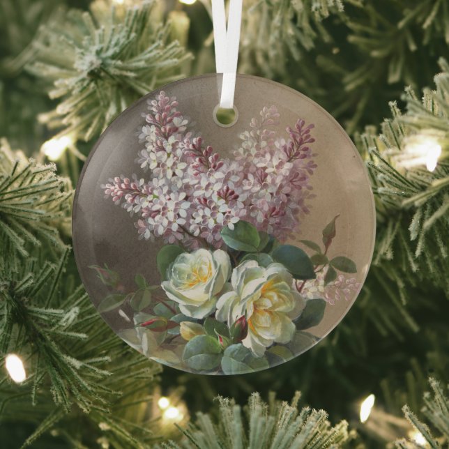 Rose und Lilacs Ornament Aus Glas (InSitu)