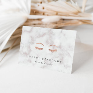 Rose und Marmor Gold Lashes & Brows Logo-Mitteilun