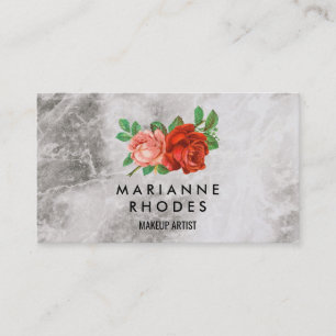 Rose und Marmor Visitenkarte