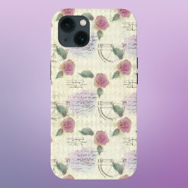 Rose und Mechanische Zeichn mit Gängen Case-Mate iPhone Hülle
