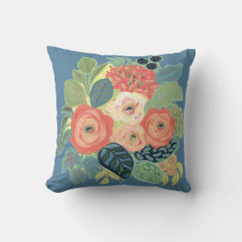 Rose und Mum Pillow-Denim Kissen
