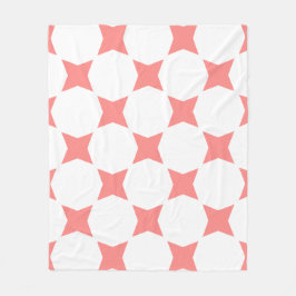 Rose und Pastell Star Design Fleecedecke