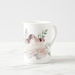Rose und Peony Water Bone China Tasse