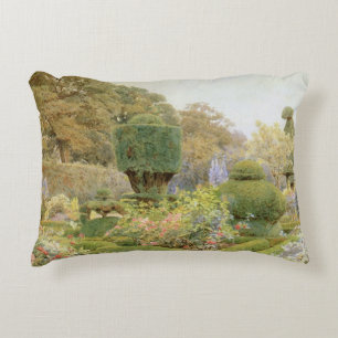 Rose und Pinks von Elgood, Vintager Englischer Gar Dekokissen