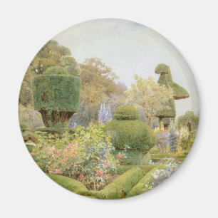 Rose und Pinks von Elgood, Vintager Englischer Gar Magnet