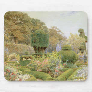 Rose und Pinks von Elgood, Vintager Englischer Gar Mousepad