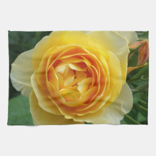 Rose und Rosenknospe Geschirrtuch