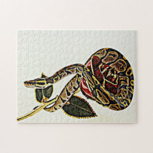 Rose und Schlange - Ball Phyton Puzzle