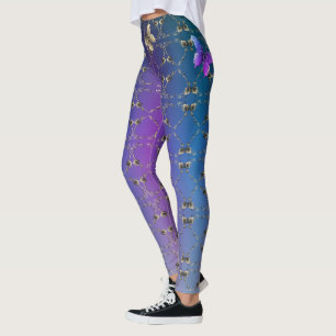 Rose und Schmetterlinge Leggings