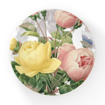 Rose und Schmetterlinge Vintager Blumengarten