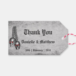 Rose und Seidengotik Hochzeit Vielen Dank Geschenkanhänger