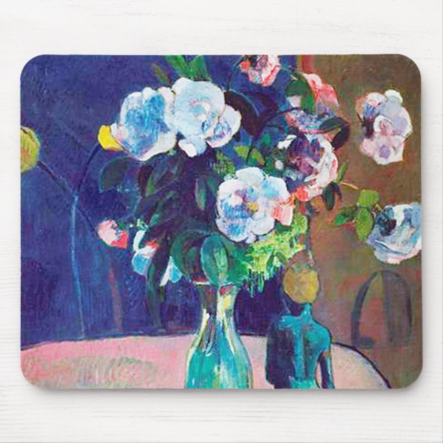 Rose und Statuette, Gauguin Mousepad (Vorne)