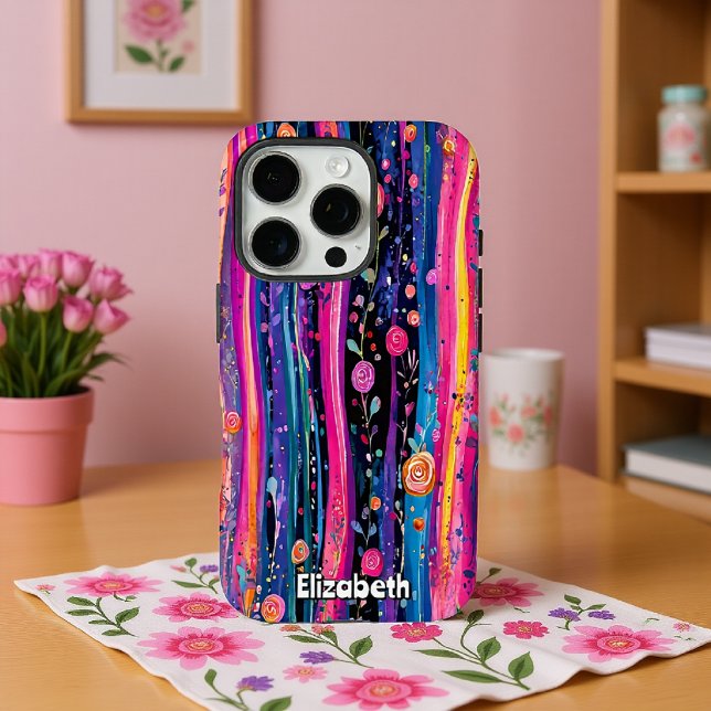 Rose und Streifen Case-Mate iPhone Hülle (Von Creator hochgeladen)