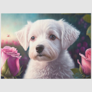 Rose und Sweet Hunde Collection Seidenpapier