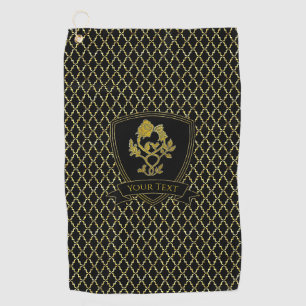 Rose und Thistle Quatrefoil Golf Handtuch