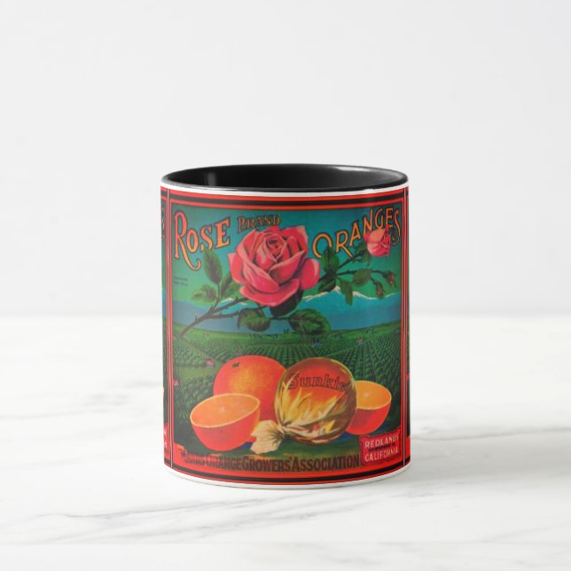 Rose- und Vintage Fruchtkennzeichnung Tasse (Zentrum)