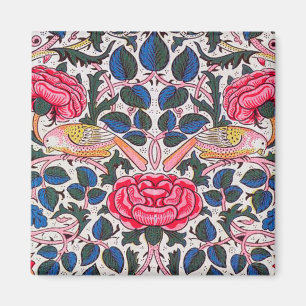 Rose und Vogel, William Morris Magnet