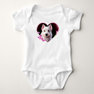 Rose und Wildhundeponien Baby Strampler