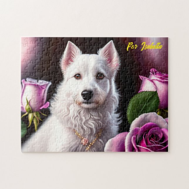 Rose und Wildhundeponien Puzzle (Horizontal)
