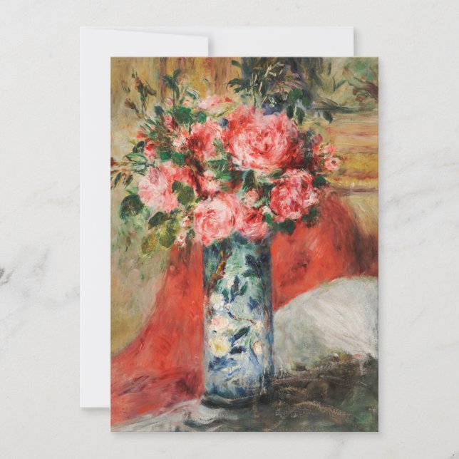 Rose und Zwerge in einer Vase | Renoir (Vorderseite)