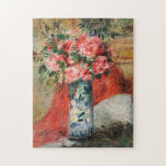 Rose und Zwerge in einer Vase | Renoir Puzzle<br><div class="desc">Rose und Peonies in einer Vase (1876) von Pierre-Auguste Renoir (französisch, 1841-1919) ist ein üppiges und sinnliches Stillleben, das die Liebe von Farbe, Licht und natürlicher Schönheit durch den Impressionisten einfängt. Der Strauß überflutet mit sanften, vollen Blüten - Rose und Zwerge, die in strahlenden Rosa-, Rot- und cremig-weißen Farbtönen dargestellt...</div>