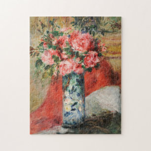 Rose und Zwerge in einer Vase   Renoir Puzzle
