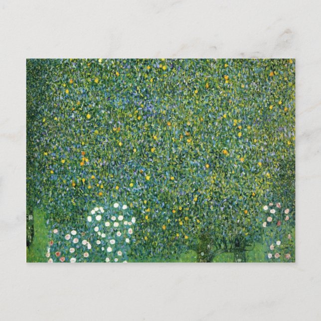 Rose unter den Niedlichen Bäumen Postkarte (Vorderseite)