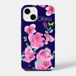 Rose unter der Postkarte iPhone 14 Hülle