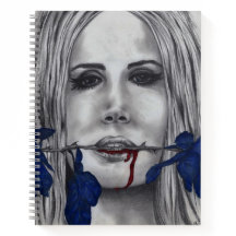 Rose Vampire Woman Goth Horror Fantasy Art
