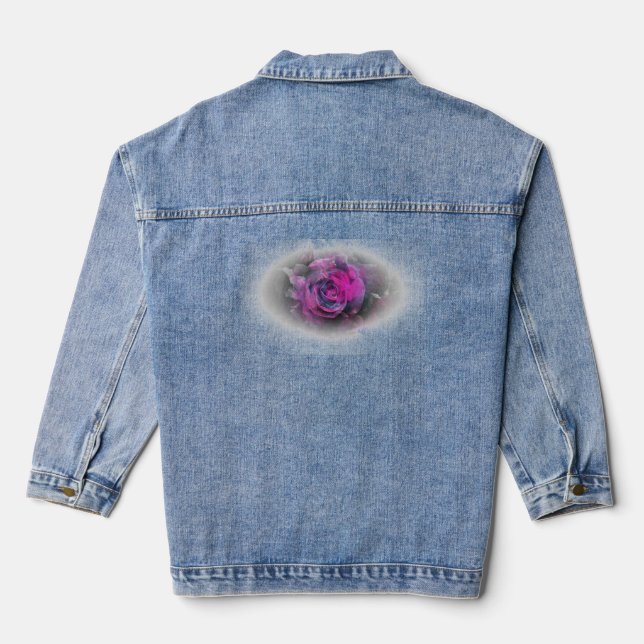 "Rose versprechen" Jeansjacke (Rückseite)