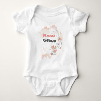 Rose Vibes - Ästhetische Blumenstimmung Baby Strampler