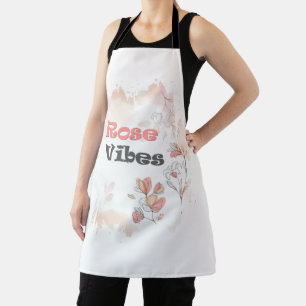 Rose Vibes - Ästhetische Blumenstimmung Schürze