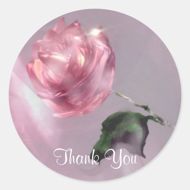 Rose Vielen Dank, Ihr Sticker (Vorderseite)
