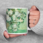 Rose | Vincent van Gogh Kaffeetasse<br><div class="desc">Rose (1890) des niederländischen Postimpressionisten Vincent Van Gogh. Das Original ist ein Ölgemälde auf der Leinwand,  das ein Stillleben von weißen Rosen vor einem hellgrünen Hintergrund darstellt. Verwenden Sie die Entwurfstools,  um einen benutzerdefinierten Text hinzuzufügen oder das Bild zu personalisieren.</div>